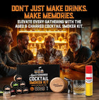 Whiskey Smoker Kit with Torch and Butane - 8 Flavors Wood Chips, 100% USA Oak Smoker, High-End Set - Cocktail Smoker Kit for Drinks - Old Fashioned Bourbon Smoker Gift Set for Men