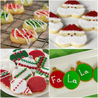 Cake Mate Christmas Decorating Kit – Red & Green Decorating Sugar (2.25 oz), White, Red & Green Cookie Icing Pouches (7 oz), Jingle Mix Non Pareil (2.1 oz) – Holiday Cookie, Cake, Cupcake & Dessert