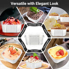 EUSOAR Baking Cups with Lids, 10oz 50pcs Square Muffin Liners Disposable Ramekins with Lids, 300ml Aluminum Foil Snacks Desserts Muffin Cups Flan, Pie Ramekin, Wedding Party Favor Baking Cups-Silver
