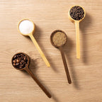 Wooden Coffee Scoop Small Long Handle Measuring Scoop for Jars and Containers