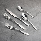 Alata Kate 20-Piece Silverware Set Stainless Steel Flatware Set,Service for 4,Mirror Polished Cutlery Set,Dishwasher Safe
