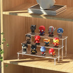 Acrylic Display Risers, 3 Tier Perfume Organizer Stand, Clear Cupcake Stand Holder, Large Shelf Risers for Figures, Dessert Shelves for Party, Display Shelf for Decoration and Organizer