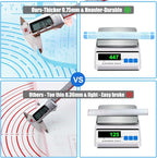 Extra Large Silicone Pastry Mat 36x24 Inch - Nonstick Baking Mats with Measurements, Great for Dough Rolling, Pastry, Pie Crust, Fondant, Cookies, Bread, Pasta, Pizza, Counter Mat