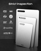 Titanium Cutting Board,100% Pure Titanium Kitchen Cutting Board, Non-Toxic & Dishwasher Safe, Durable and Hygienic for Meat, Fruit & Vegetables (16L*10W)