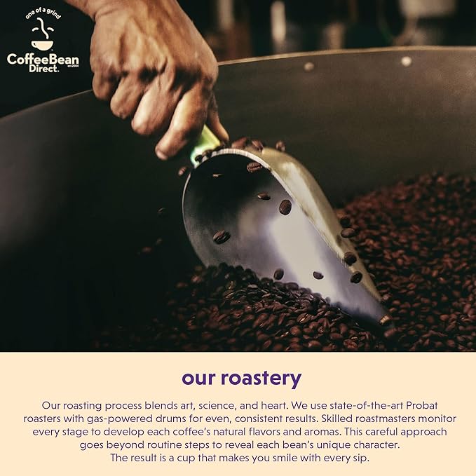 Coffee Bean Direct Six Bean Espresso, Whole Bean Coffee, Dark Roast, 1 Pound Bag (Pack of 1)