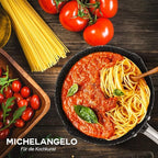 MICHELANGELO Hard Anodized Saucepan Set with Lids, Nonstick Saucepan with Pour Spouts & Strainer Lid for Easy Pour, Granite Derived Coating Sauce Pot Set - 1.5QT & 2QT &3QT Induction Sauce Pans