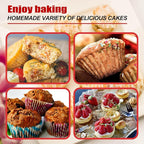 24 Cup Silicone Mini Muffin Pan,Nonstick Food Grade Silicone Baking Cups, Great for Making Muffin Cakes, Tart, Bread- Just Pop Out