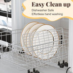 Cooling Racks for Cooking and Baking - 3 Tier Stackable Grid Wire Baking Rack for Oven Cooking, Baking, Grilling, Roasting - Dishwasher Safe Bacon Rack - Silver