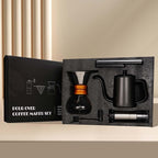 Pour Over Coffee Kit, Coffee Maker Set, All in One Hand Drip Coffee Set, Coffee Grinder Manual Set, Ideal for Anniversary Birthday Gift