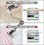 Silicone Pastry Mat 36''By 24'' Nonstick Baking Mats Extra Large Counter Mat for Dough Rolling, Pastry, Pie Crust, Fondant, Cookies, Bread, Pasta, Pizza Mat