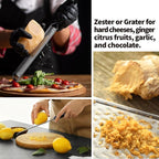 Cheese Grater with Non-Slip Handle, Lemon Zester,L15"x W1.4"