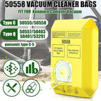 30 Pack Vacuum Cleaner Bags Fit for Kenmore Canister Type C/Q 5055 50555 50557 50558 and Pana·sonic Type C-5 C-18, 200 Series, 400 Series, 600 Series, 700 Series, 800 Series (30 Pack)