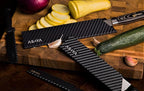 Asaya Professional Knife Edge Guards -Universal Blade Covers - Extra Strength, ABS Plastic and BPA-Free Felt Lining, non-Toxic and Food Safe - Knives Not Included (6Pcs)