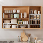 Metal Stackable Expandable Storage Shelf - Multi-Functional Home Storage Shelf, Suitable for Kitchen, Cabinet，Bathroom, Office, Garage, etc.（3PACKS/White/Medium