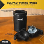 Single Clear Ice Ball Maker – 2.4" Crystal Clear Sphere Ice Mold with Premium Hard Shell Design – Round Ice Mold for Whiskey, Cocktails, Bourbon & Scotch (Single Ball)