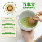 TEANAGOO Matcha Whisk Set,7 Pcs Matcha Set Lt.Grey,Matcha Kit for Ceremony,Matcha Tea Set for Making Breakfast/Latte,Matcha Whisk Set and Bowl with All Accessories,Gift for Matcha Lover/Friend/Family