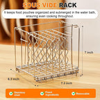 HOMENOTE Container 12 Quart with Lid & Rack and Sleeve - BPA Free Complete Sous Vide Accessories Kit with Cookbook For Anova and Most Sous Vide Cookers