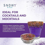 Snowy River Halloween, Cocktail & Margarita Sugar Rimmer - Vibrant Naturally Colored Sugar for Cocktail Rimming, Baking & Decorating, Medium Crystal - 80oz