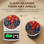 Bonvoisin Digital Food Scale 12lb x 0.002lb Kitchen Scale Weight Ounces and Grams Percentage Weighing Baking Scale for Cooking, Baking, Candle Soap Making, with Stainless Steel Platter