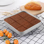 LIANYU 8/9 Inch Square Baking Cake Pan, Stainless Steel Brownie Bread Cake Molds, Square Bakeware for Lasagna Pie, Oven & Dishwasher Safe