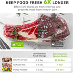 Bonsenkitchen Vacuum Sealer Machine with 40 Bags | Compact Food Sealer for Kitchen Storage & Meal Prep | Multiple Modes | External Vacuum System, Black