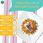 ECO SOUL Compostable Paper Plates 6 Inch (1000 Count) Heavy Duty Disposable Dessert Plates, Eco-Friendly Sugarcane Bagasse Small Plates For Appetizer- White