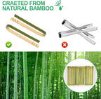 200 Pcs Mini Bamboo Tongs, 4 Inch Wooden Disposable Cooking Utensils, Charcuterie Boards Accessories, Natural Toast Tongs for Cooking and Serving Food