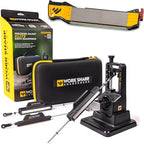 Work Sharp Precision Adjust Elite Set Knife Sharpener value combo bundle with the Guided Field Knife Sharpener
