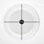 PLASTICPRO 100 Count Disposable 7 Inch White Plastic Plates