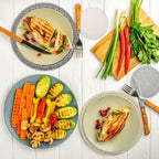 Trivets for Hot Dishes, Pots and Pans, Hot Pads with Storage Basket, Pot Holders for Kitchen, Heat Resistant Mat Protect Counter Home Essentials, Farmhouse Decor (Gray 4 PCS)