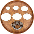 Football Cookie Cutter Set-6 Piece-4.5" 4.0" 3.5" 3.0" 2.5" 2"-Dishwasher Safe-Sports Cookie Cutters Bread and Fondant Baking Molds for Party