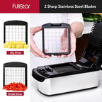 Fullstar The Original Pro Chopper - Vegetable Chopper and Spiralizer, Food Chopper with Container, Fruit Slicer, Kitchen Gadgets & Accessories, Home Essentials (9 in 1, Silver)