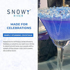 Snowy River Blue Dream, Cocktail & Margarita Sugar Rimmer - Vibrant Naturally Colored Sugar for Cocktail Rimming, Baking & Decorating, Medium Crystal - 16oz