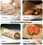 EcoDispose Non-Stick Precut Parchment Paper Baking Sheets Full Pan liner for Bake (16-3/8" x 24-3/8",Unbleached,1000PCS)