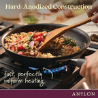 Anolon Advanced Home Hard-Anodized Nonstick Wide Stock Pot/Stockpot (7.5-Quart, Moonstone)