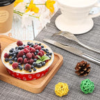 Beasea Disposable Mini Pie Pans with Lids, 100 Pack 4 Inch 8oz Aluminum Baking Foil Tins Small Round Tart Cups Containers for Individual Cupcake Dessert Muffin Cheesecake Ramekins Quiche Oven Dishes
