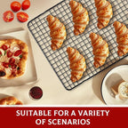 Baking Sheet with Rack Set - 3 Baking Sheets + 3 Cooling Racks, Carbon Steel Cookie Sheets & Cooling Racks in Multiple Sizes, Thickened & Warp-Resistant, Dishwasher Safe