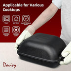 Davivy 9QT Large Dutch Oven for Sourdough Bread with Silicone Baking Mat, Pre-Seasoned Non-stick Cast Iron Sourdough Loaf Pan, Cast Iron Sourdough Baking Pan Large Capacity