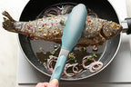9-Inch & 12-Inch Cooking Tongs, Premium Silicone Set of 2 BPA Free Non-Stick Stainless Steel BBQ Grilling Locking Food Tong, Aqua Sky