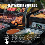 Z GRILLS Wood Pellet Grill and Smoker with PID Controller, 1068 sq. in Cooking Area with Wi-Fi, Black