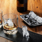 Nax Caki 3D Highland Cow Ice Cube Tray, Large Silicone Fun Shapes Ice Cube Mold for Whiskey,Cocktails, Bourbon, Cute Highland Cow Gifts for Holiday Stocking Stuffers