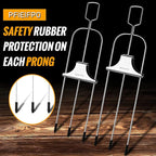 3PCS Grilling Savant 3 Way Skewers,14 Inch Metal Skewers for Grilling,Easy to Use Push Bar Slider, BBQ Accessory, Perfect for Meat,Veggies,Fruits,Marshmallow Roasting Sticks Grill Kabob Skewer.