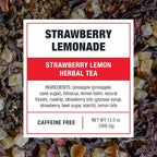 Tiesta Tea - Strawberry Lemonade Cold Brew Tea, Loose Leaf, Strawberry Lemon Herbal Blend, Premium Iced Blends, Non-Caffeinated Iced Drink, 10 Cold Brew Bags, Makes 64oz Pitcher Each