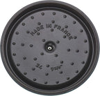 STAUB Cast Iron Round Cocotte, Dutch Oven, 4-quart, serves 3-4, Made in France, Turquoise
