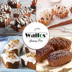 Walfos Silicone Mini Bread Baking Pan 6 Cavities Non-Stick Silicone Mini Loaf Pans 2 Pieces Food Grade Baking Mold For Bread, Cakes, Muffin, Dough, Easy Pop Out and Dishwasher Safe