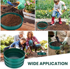 Soil Sifter, 3PCS Soil Sifter Set for Gardening, Stainless Steel Sifter（1/2", 1/4", and 1/8"）