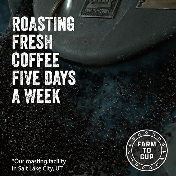Black Rifle Coffee Company Murdered Out, 12oz Bag, Ground Coffee Dark Roast - Roasted Blend Made from Arabica Beans - Colombian & Brazilian Beans - Veteran Founded & American Made