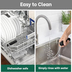 Beneno Stainless Steel Wire Potato Masher, Heavy Duty Sturdy Easy Grip Masher Kitchen Tools with Non-Slip Soft Rubber Handle, Effortless Mashing Tool for Potatoes, Avocados, Dishwasher Safe, Rustproof