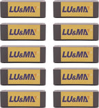 Paint Scraper Carbide Blades Double-Edged Reversible Replacement Blade (2" (50mm),10packs) By LU&MN