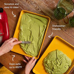 Great Jones Little Sheet (Broccoli) | Jelly Roll Pan, Quarter Sheet Pan | Aluminized Steel,13.5" x 9.5" | For Baking, Roasting, & Broiling | Premium Bakeware with Even Heat Distribution